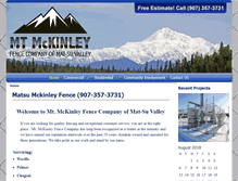 Tablet Screenshot of matsumckinleyfence.com